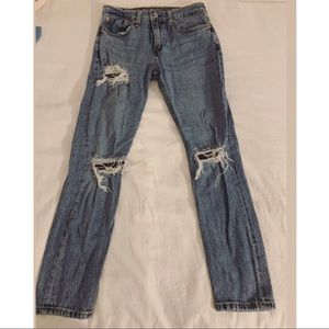 Levi’s 512 distressed jeans